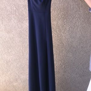 Beautiful long formal navy blue dress. Perfect for military ball or formal event